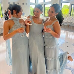 Devan Convertible Chiffon Dress - LIGHT BLUE 936